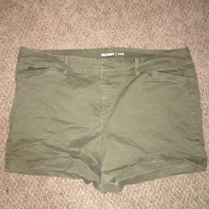Old Navy Army Green Pixie Shorts